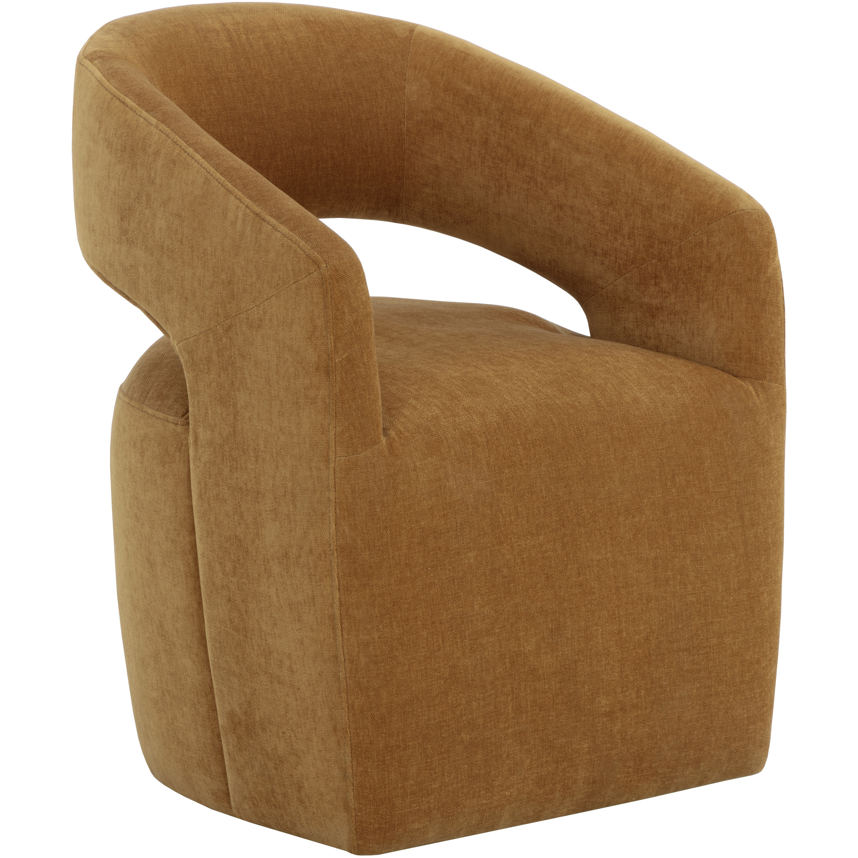 Lloret Danny Amber Wheeled Dining Armchair, Wheeled